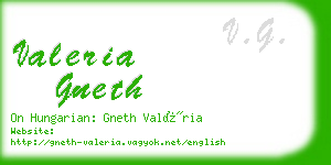 valeria gneth business card